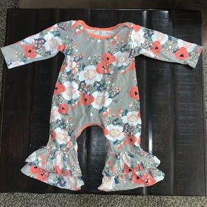 Bailey’s Blossoms 12 mo old floral jumpsuit